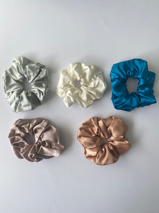 100% Pure Mulberry Silk Scrunchies